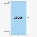 SD Retractable — 48 × 92 inch artwork guide