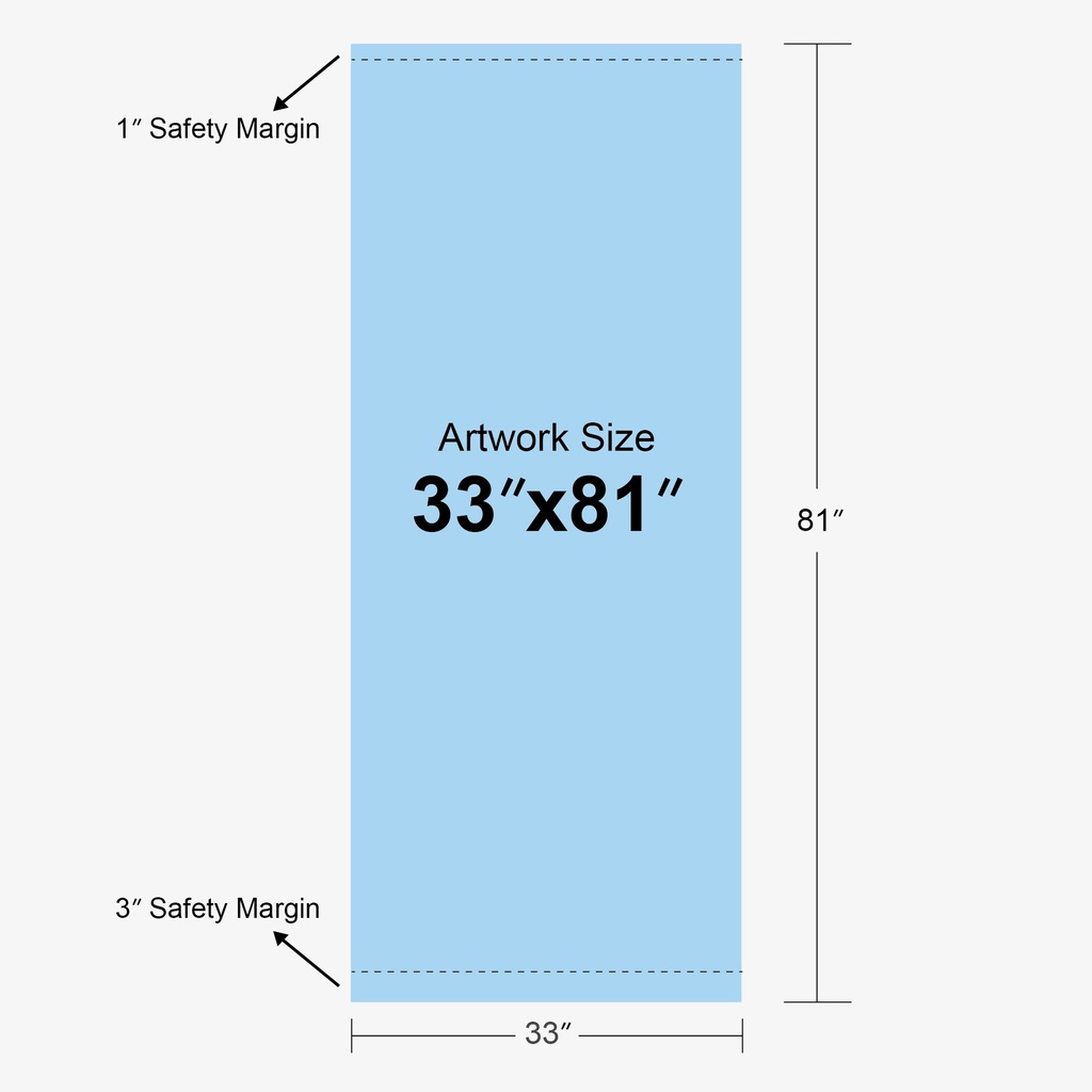 Product Diagram — 33" x 81"
