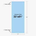 Product Diagram — 33" x 81"