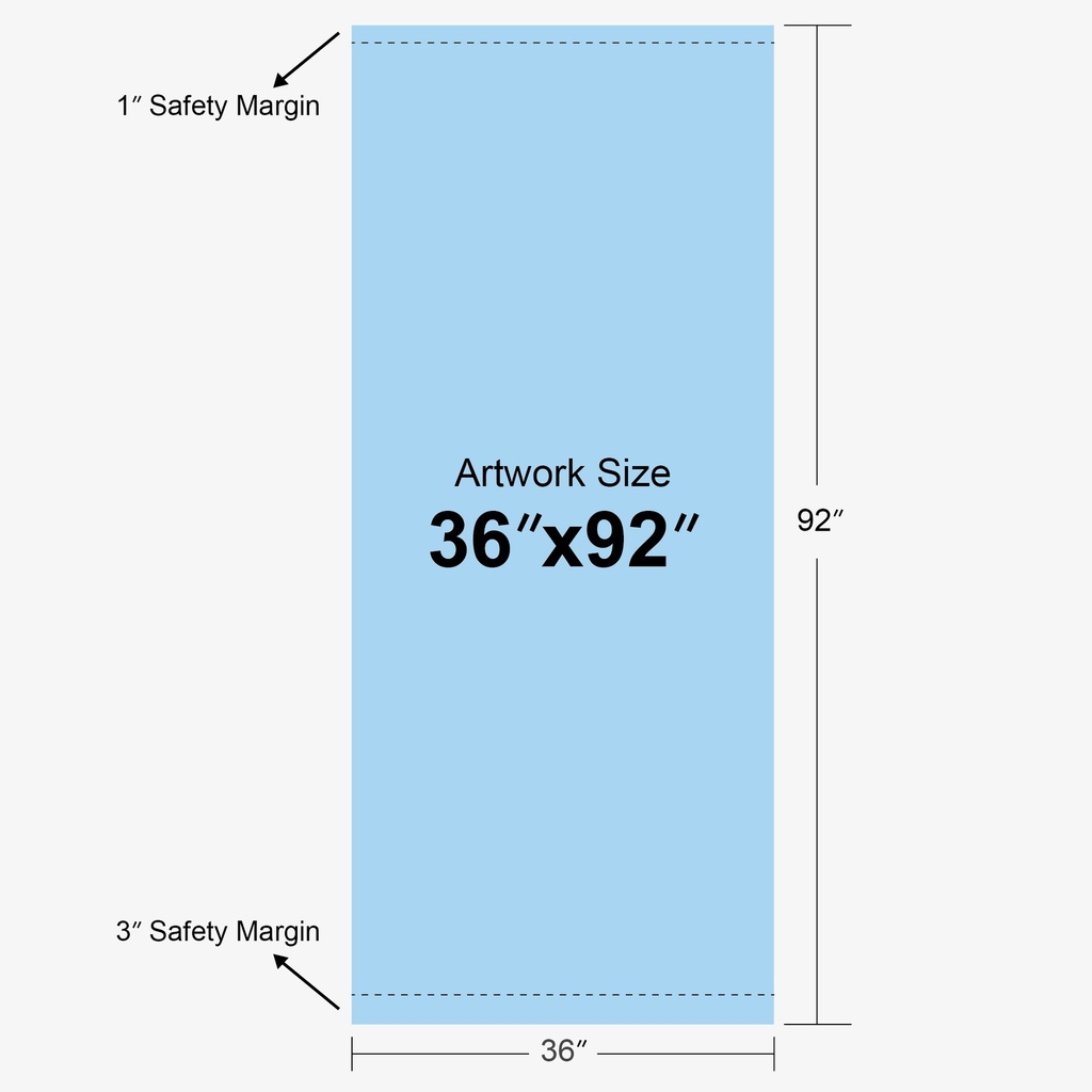 Product Diagram — 36" x 92"