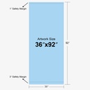 Product Diagram — 36" x 92"