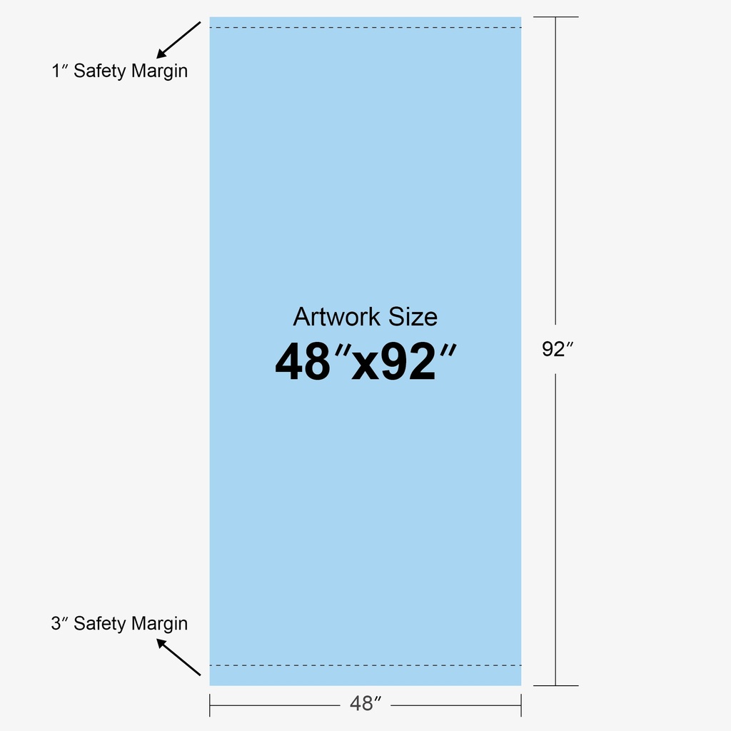Product Diagram — 48" x 92"