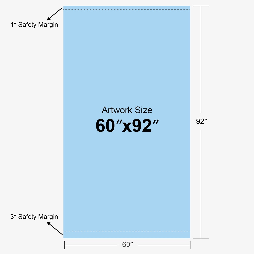 Product Diagram — 60" x 92"