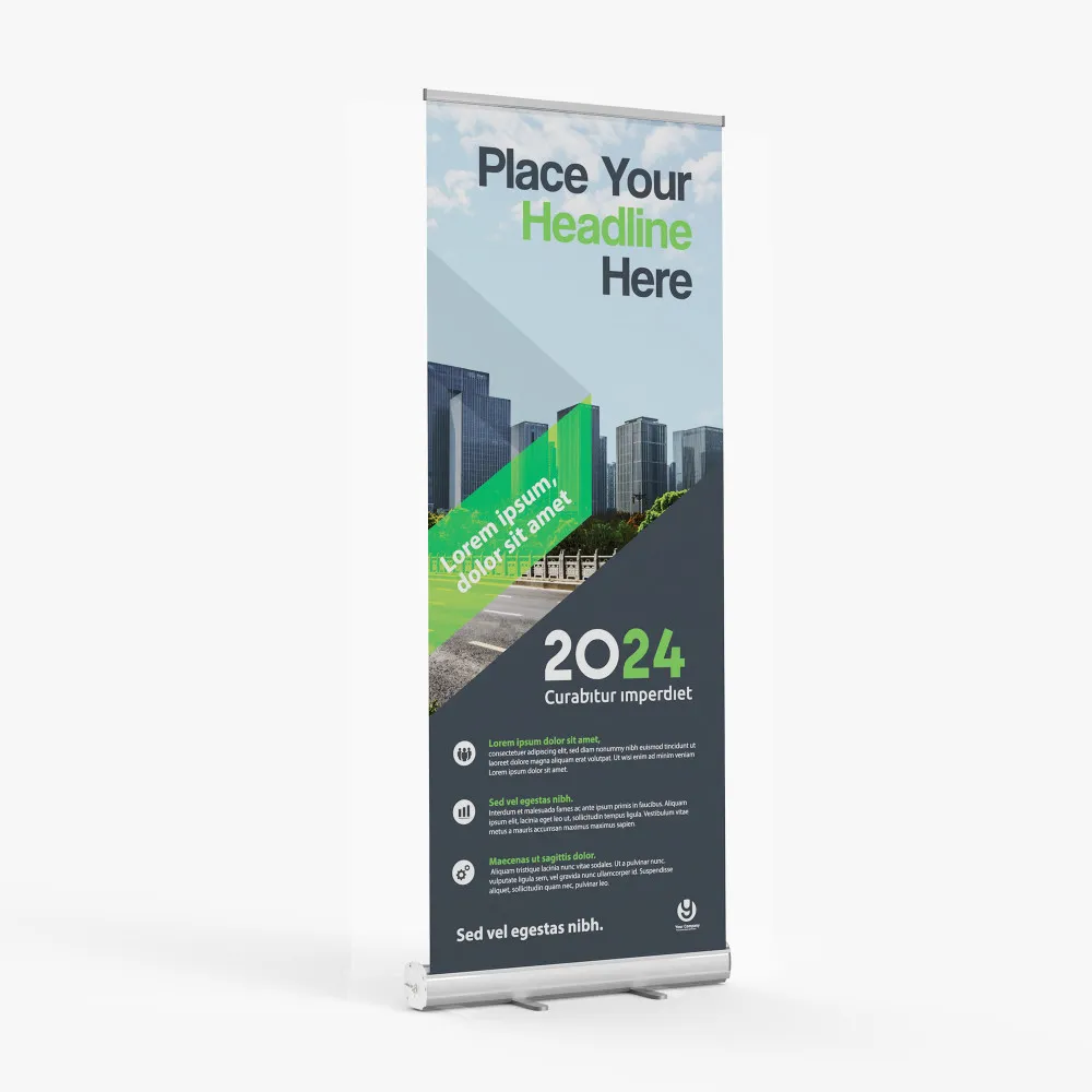 [B2S-BS01-01] Standard Retractable Banner Stand (23" x 66")