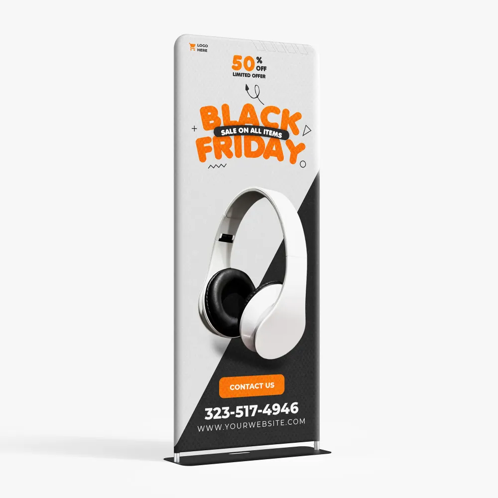 Tension Fabric Banner Stand (Double-Sided Capable)
