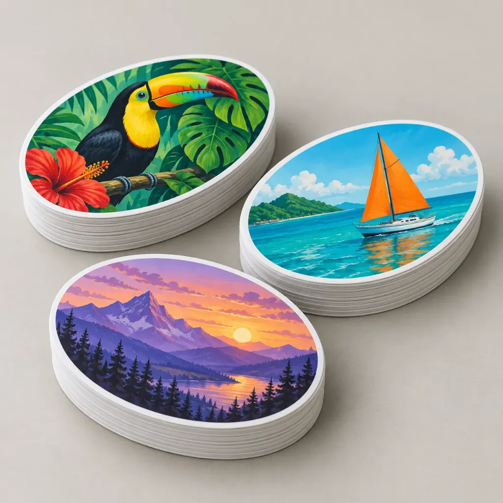 Oval Stickers