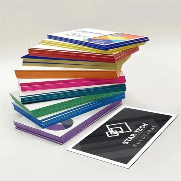 [BDS-BC-4O-PAINTED-EDGE] Painted Edge Business Cards
