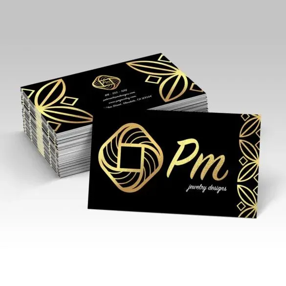 [BDS-BC-4O-FOIL-WORX] Foil Worx Business Cards