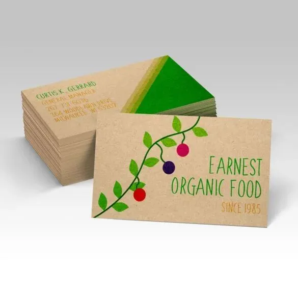 [BDS-BC-4O-BROWN-KRAFT] Brown Kraft Business Cards
