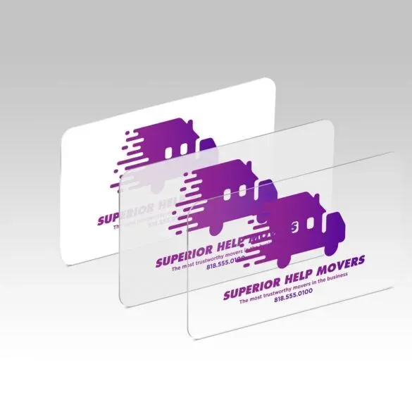[BDS-BC-4O-PLASTIC] Plastic Business Cards